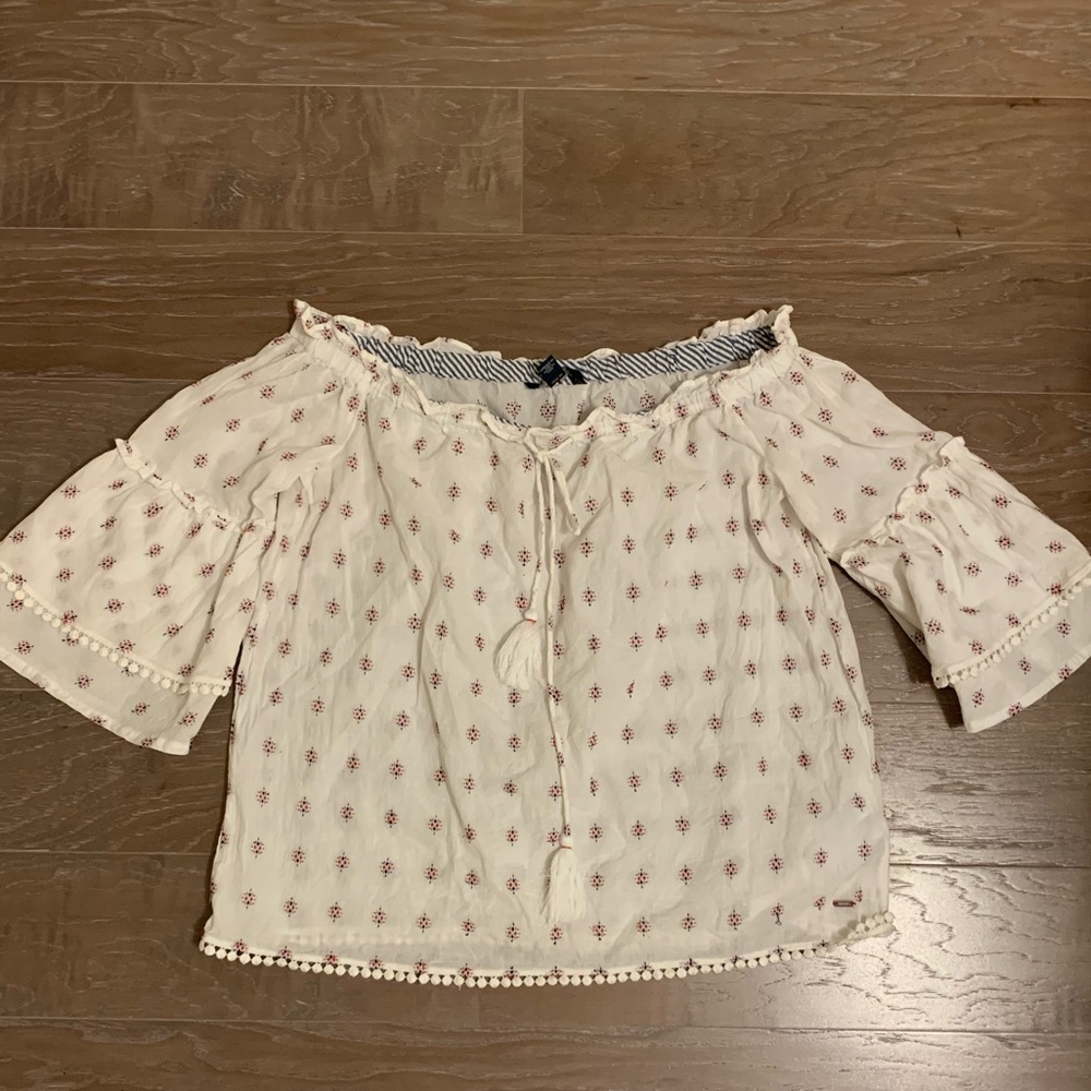 Peasant off shoulderTommy Hilfiger top